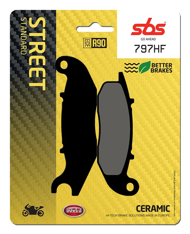 SBS brake pads KH375 street standart ceramic colour black (797HF)